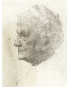 Lady Emma Louise von Rothschild. Bust Portrait.