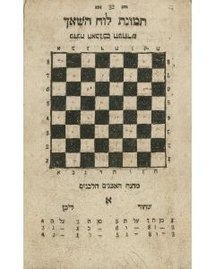 Limudei Haiyuni Vehama’asi Bedarkei Hasechok (Shachspiel) [“Theory and Practice of the Game of Chess.”]