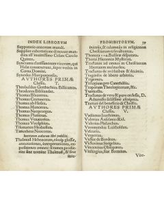 Canones et decreta sacrosancti oecumenici et generalis concilii tridentini… Adiectus est Index librorum prohibitorum.