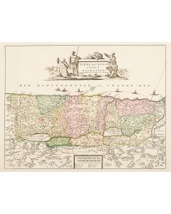 “Terre de Canaan, a Present la Palestine.” Hand-colored copperplate map.