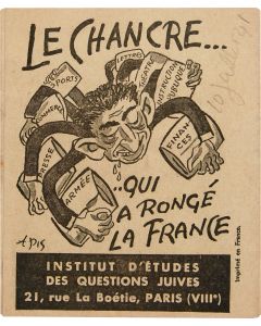 Le Chancre qui a Rongé la France [“The Cancer that has Devoured France.”]