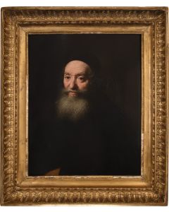 (Attributed to). Portrait of a Bearded Man, possibly Rabbi Isaac Aboab de Fonseca (1605-1693).
