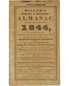 Miller's Almanac, 1844… Calculated by David Young for the States of Carolina and Georgia… and much other General Information.