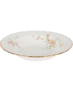 Small, elegant compote bowl. Gold-rimmed with elegant tea-rose pattern.