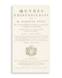 Percival Pott. Oeuvres Chirurgicales.