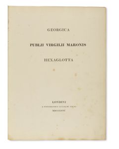 (Publius Vergilius Maro). Georgica Hexaglotta.