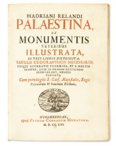 Palaestina ex Monumentis Veteribus Illustrata. <<Two editions.>>