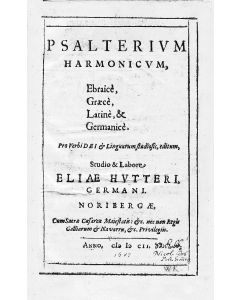 Polyglot. PSALMS). Psalterium Harmonicum