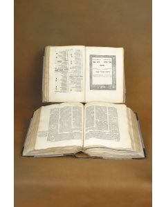 Mishneh Torah (Yad Ha’chazaka). [“The Strong Hand”- Rabbinic code]. With commentaries of Abraham ben David of Posquieres (RAVa”D), Magid Mishneh, Hagahoth Maimoni’oth, Migdal Oz and Perush Hilchoth Kidush Ha’chodesh by Obadiah ben David