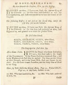 Prayers for Shabbath, Rosh-Hashanah and Kippur...According to the Order of the Spanish and Portuguese Jews. Translated by Isaac Pinto
