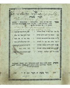 Shoham, Moshe of Dolina. Divrei Moshe [Chassidic discourses to the Chumash]