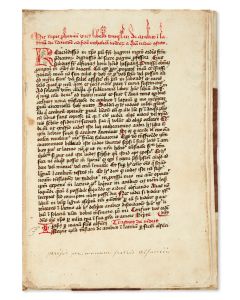 [Bonihominis, Alfonsus]. [Epistola Samuelis]. [Title from incipit]: Hic Incipit Prohemium Unius Libelli Translati De Arabico In Latinum De Inductione Ad Fidem Catholicam Iudeorum A Quodam iudeo Confecto [Epistle of Rabbi Samuel]