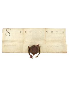 Royal Decree. Issued by Sigismund (Pol. Zygmunt) III, King of Poland in 1594 concerning the Jews of the Prussian unfortified city of Wschowa (Ger. Fraustadt).