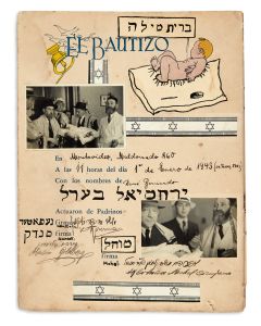 El Libro de Oro de Bébé. Nacimiento de René Bernardo Redlich [baby scrapbook].