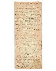 Leeser, Isaac. Autograph Manuscript, written in English (one word Hebrew).