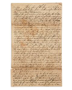 Solis, Solomon da Silva (1819-54). Autograph Manuscript Signed (“S.S.”) Entitled “The Law of the Immutable.” With autograph edits by <<Isaac Leeser.>>