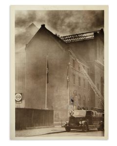 (HOLOCAUST). Group of six contemporary press photographs pertaining to the Holocaust. All with press markings on versos.