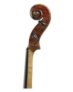 C. 1895, labeled JACOBUS STAINER…, length of two-piece back 356 mm.