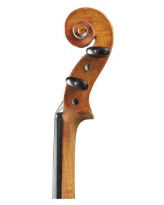C. 1900, branded D. NICOLAS AINE to the interior back, length of one-piece back 361 mm.