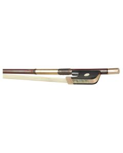 Johannes S. Finkel, the octagonal stick stamped JS FINKEL under the frog, the ebony frog with pearl eye, the plain gold adjuster, weight 82 grams.