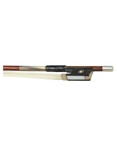 The octagonal stick illegibly stamped at the butt, the ebony frog with parisian eye, plain silver adjuster, weight 59.6 grams.