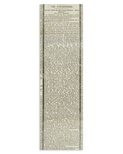 (Newspaper). The New York Herald. Main headline: “In State. The Dead Body in the Capitol.”