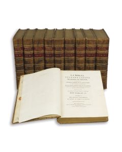 La Biblia Vulgata Latina, traducida en Espanol. Prepared by Father Phelipe Scio de San Miguel.