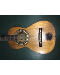 Juan Perfumo, Cadiz, c. 1850, labeled ME HIZO EN CADIZ/JUAN PERFUMO/CALLE DE FLAMENCOS AL SALIR A LA/CALLE NUEVA NO 197/1846, scale length 24 5/16 in., 618 mm.
