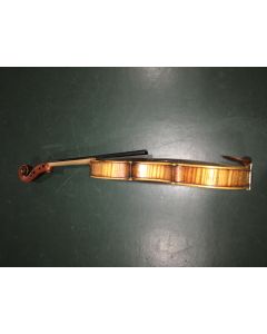 C. 1930, labeled “JOSEPH GUARNERIUS…”, length of two-piece back 357 mm.