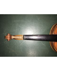 C. 1880, branded CHAROTTE/A PARIS below the upper button and interior back, length of two-piece back 360 mm.