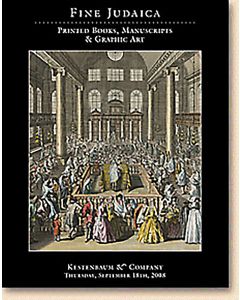 Fine Judaica: Printed Books, Manuscripts, & Graphic Art