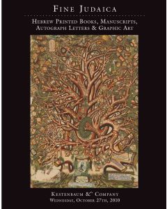Fine Judaica: Hebrew Printed Books, Manuscripts, Autograph Letters and Graphic Art