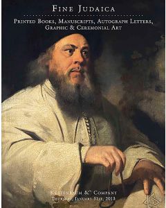 Fine Judaica: Printed Books, Manuscripts Autograph Letters, Graphic & Ceremonial Art