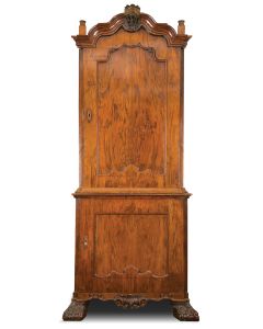 TALL DUTCH WOODEN TORAH ARK.