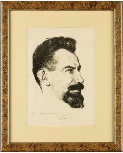 Zalman Shneur. Profile portrait.