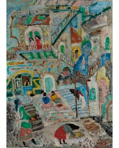 Courtyard in Safed.