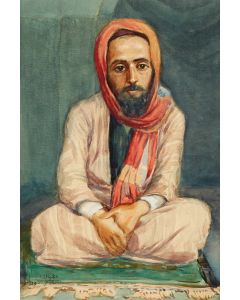 (1864-1945). Seated Yemenite.