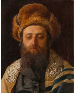 Portrait of Hasid at Prayer.