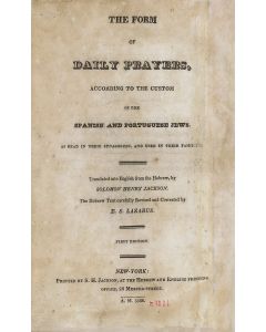 Seder HaTephiloth - The Form of Daily Prayers. According to the Custom of the Spanish and Portuguese Jews.
