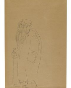 Bearded Jew with Cane.