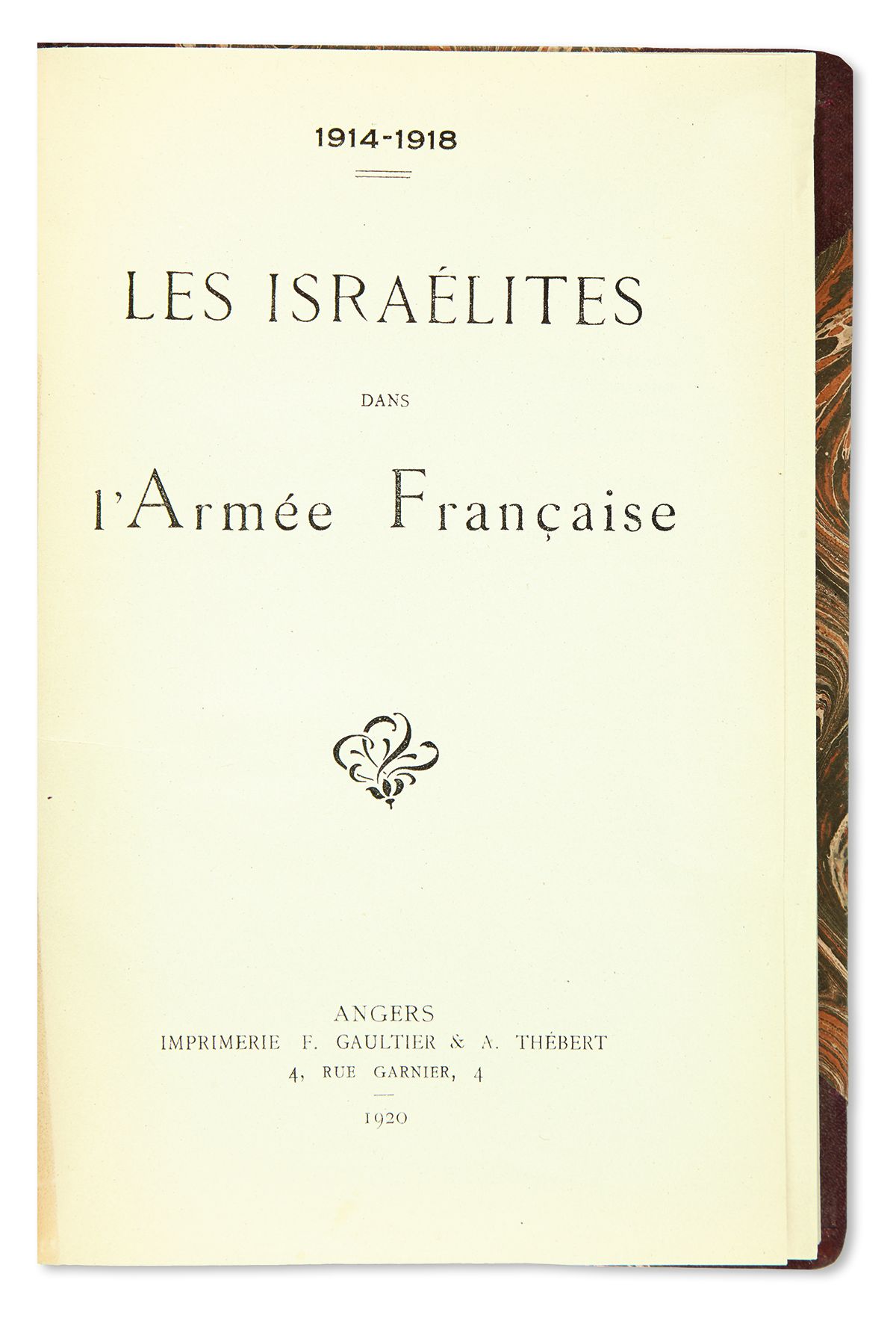 Albert Manuel. Les Israelites dans l’Armée Française