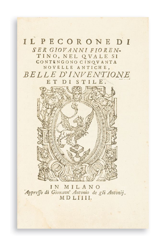 Il Pecorone. Il Pecorone.