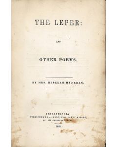 Rebekah Hyneman. The Leper, and Other Poems.