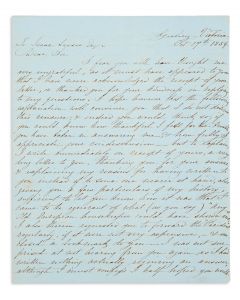Levien, Harriet. Autograph Letter Signed, written to  Text in English and Hebrew.