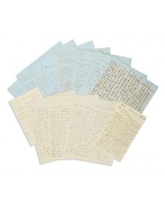 Nathan, Moses N. (1807-1883). Thirteen Autograph Letters Signed, each written to . Text in English and Hebrew.