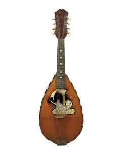 C. 1910, Giuseppe Puglisi, Catania, the spruce top branded, G Puglisi e Figli Catania, the 21-rib rosewood back, the ebony fingerboard, the soundhole decorated with engraved decoration.