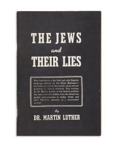 Martin Luther. The Jews and Their Lies.