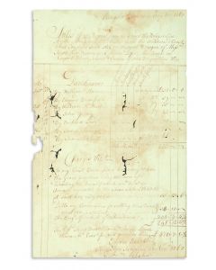 Document for the sale of 25 African slaves aboard the brigantine Africa, owned by Jacob Rodrigues Rivera and Aaron Lopez.