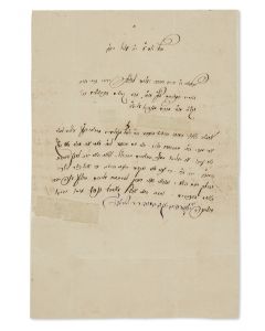 (Grand Rebbe of Sadigura, 1820–1883). Autograph Letter Signed, written in Hebrew to his brother-in-law, 