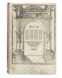  Sepher Halachoth Rav Alfas [Rabbinic code]. With Mordechai and commentaries.